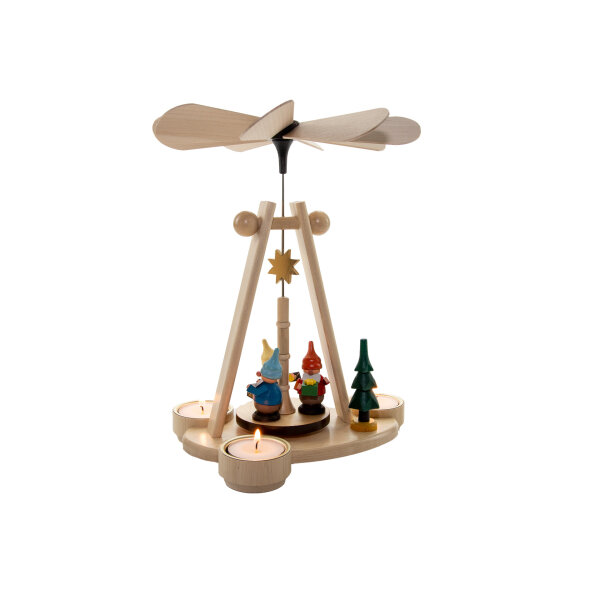 Spielwarenmacher Günther - Kugelpyramide Zwerge (Teelicht) 26 cm