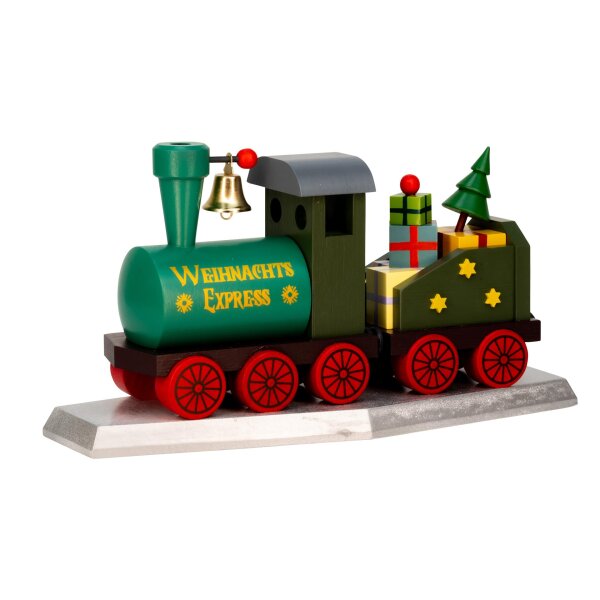 Spielwarenmacher Günther - Räucher-Lok Weihnachts-Express 14 cm