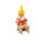 Spielwarenmacher Günther - Zwerg mit Pinsel (orange) 6 cm