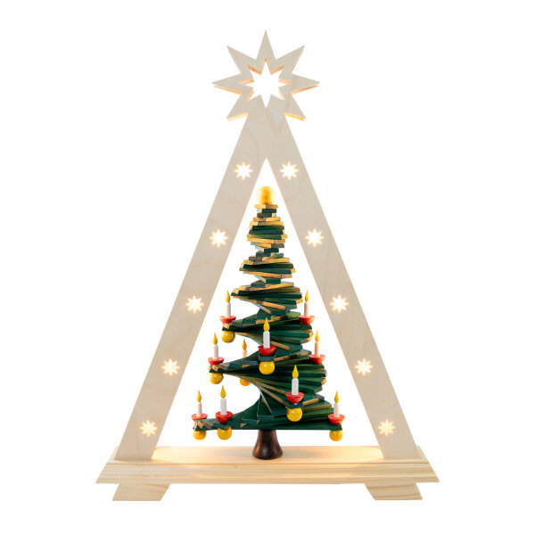 Spielwarenmacher Günther - LED Spitze mit Stufenbaum  47,5 cm