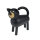 Drechslerei Martin - Hund Max, schwarz natur, 8,5 cm
