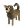Drechslerei Martin - Hund Willi, grau natur, 8,5 cm