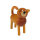 Drechslerei Martin - Hund Billi, braun natur, 8,5 cm