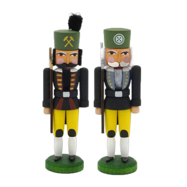 Walter Werner - Nussknacker Schneeberger Bergmeister, Hauer - 2 Stück