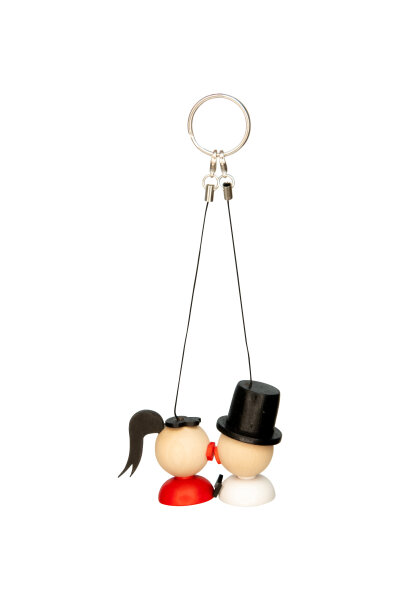 Spielwarenmacher Günther - Hochzeitspaar Zylinder/Schwarz (Paar) 5*4 cm