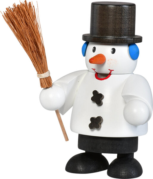 KWO - Räuchermann Schneemann, mini 10 cm