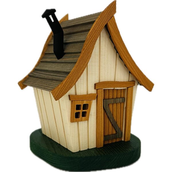 Richard Glässer - Räucherhäuschen Abenteuerhaus natur, 20 cm
