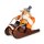 KWO - Räuchermann Rodel-Andi mit Schlitten, 16 cm