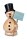 KWO - Räuchermann Schneemann Günter, natur 10 cm