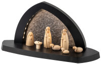 Schalling - Gesteinsbogen 15x31x11cm anthrazit LED...