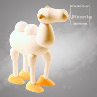 Hennig Figuren - Kamel modern groß natur/weiss