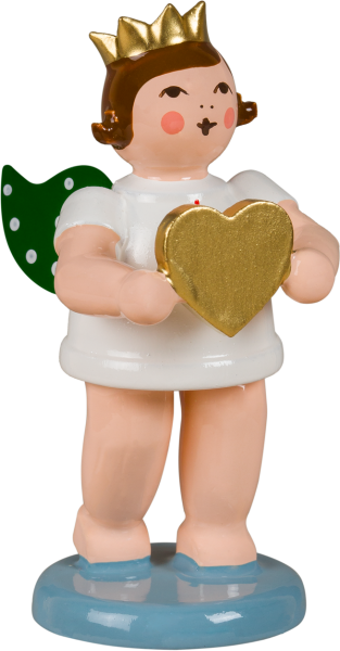 Ellmann - Engel mit goldenen Herz, mit Krone