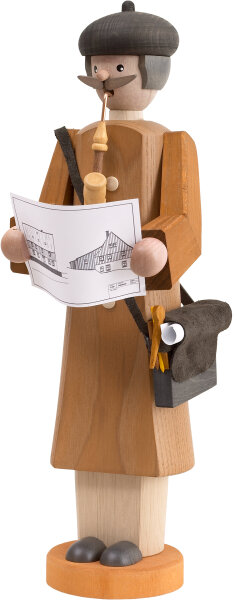 Seiffener Volkskunst eG - Räuchermännchen Architekt 30 cm