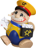 Seiffener Volkskunst eG - Kugelräucherfigur Postbote...