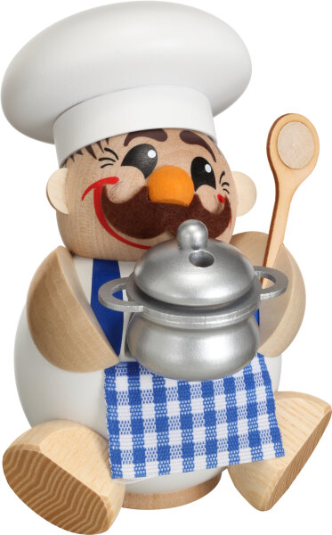 Seiffener Volkskunst eG - Kugelräucherfigur Koch  12 cm