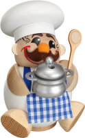 Seiffener Volkskunst eG - Kugelräucherfigur Koch  12 cm
