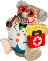 Seiffener Volkskunst eG - Kugelräucherfigur Arzt  10 cm