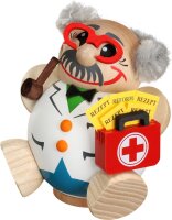 Seiffener Volkskunst eG - Kugelräucherfigur Arzt  10 cm