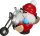 Seiffener Volkskunst eG - Kugelräucherfigur Biker-Nikolaus 12 cm