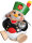 Seiffener Volkskunst eG - Kugelräucherfigur Bergmann  12 cm