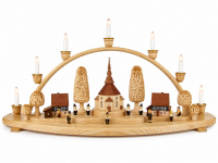 Scholz Präsent - Schwibbogen Seiffener Kirche Natur