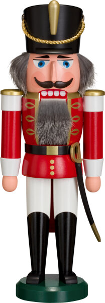 Seiffener Volkskunst eG - Nussknacker Husar rot 37 cm