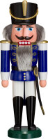 Seiffener Volkskunst eG - Nussknacker Husar blau 37 cm