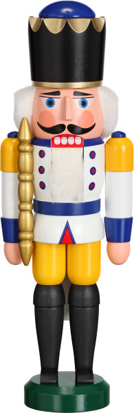 Seiffener Volkskunst eG - Nussknacker König weiß 29 cm