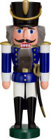 Seiffener Volkskunst eG - Nussknacker Husar blau 28 cm