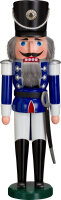 Seiffener Volkskunst eG - Nussknacker Husar blau 50 cm