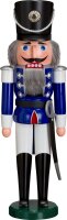 Seiffener Volkskunst eG - Nussknacker Husar blau 50 cm