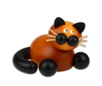 Drechslerei Martin - Katze Bommel schmusend 6 cm