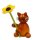Drechslerei Martin - Kater Charlie mit Blume 8,5 cm