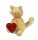 Drechslerei Martin - Kater Moritz mit Herz 7 cm