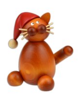 Drechslerei Martin - Weihnachtskater Charlie sitzend,...