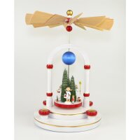 Werkstätten Flade - Pyramide, weiß/ rot
