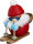 Seiffener Volkskunst eG - Kugelräucherfigur Nikolaus läuft Ski 15 cm