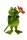 Drechslerei Martin - Frosch Freddy mit Blume, rot