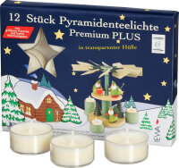 Premium Pyramiden Teelichte Pack je 12 Stück 2 cm