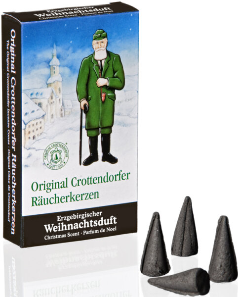 Crottendorfer Räucherkerzen - Erzgebirgischer Weihnachtsduft 100 Pack.