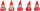 Seiffener Volkskunst eG - Wippelfiguren Weihnachts-Wippel 5er Set 4 cm