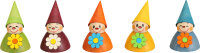 Seiffener Volkskunst eG - Wippelfiguren Blumen-Wippel 5er...