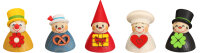 Seiffener Volkskunst eG - Wippelfiguren Wippel-Mix 5er...