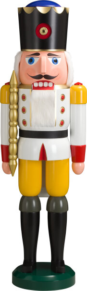 Seiffener Volkskunst eG - Nussknacker König weiß 100 cm