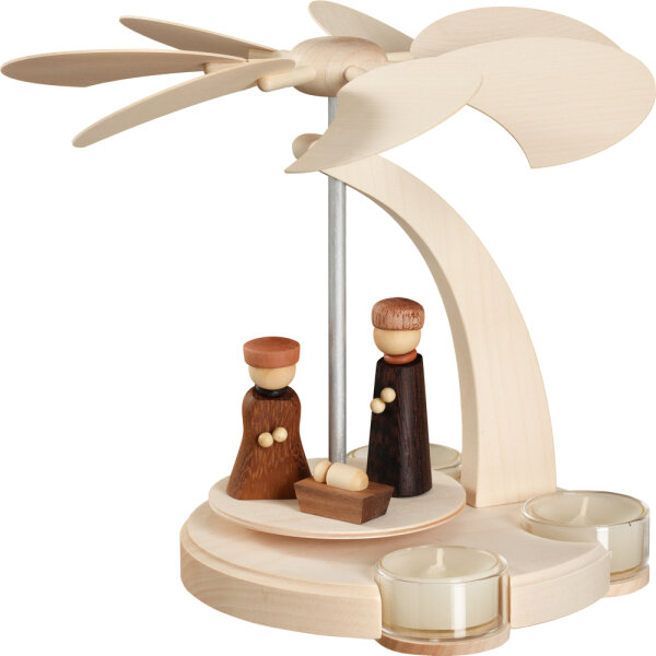 Seiffener Volkskunst eG - Bogenpyramide klein Christi Geburt 18 cm