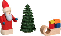 Seiffener Volkskunst eG - Miniaturen Weihnachtsmann mit...