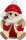Seiffener Volkskunst eG - Kugelräucherfigur Nikolaus in rot gold 11 cm