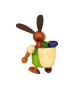 Drechslerei Martin - Hase mit Eikiepe grün, klein
