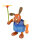 Drechslerei Martin - Hase mit Blume blau