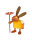Drechslerei Martin - Hase mit Blume gelb